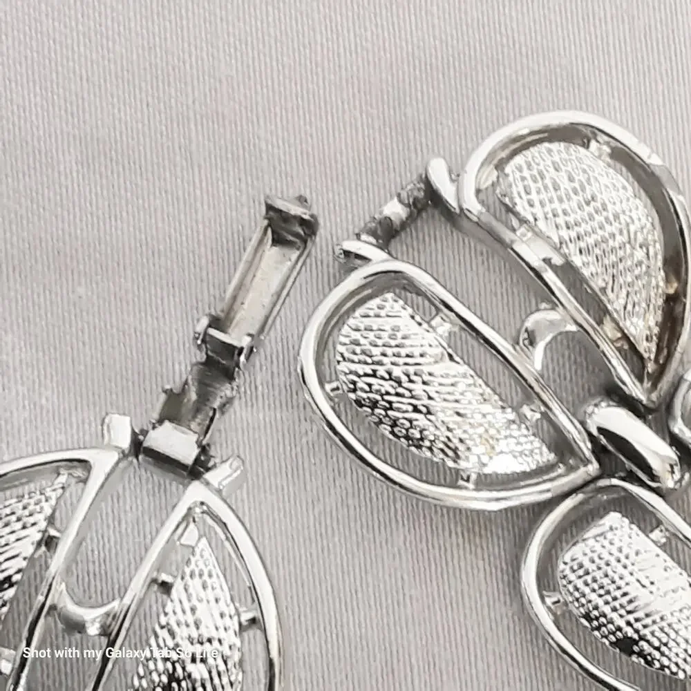 💎Coro SIlver Tone Bracelet Chunky Links